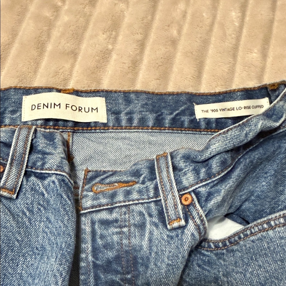 Denim Forum '90s Vintage Low-Rise Blue Jeans